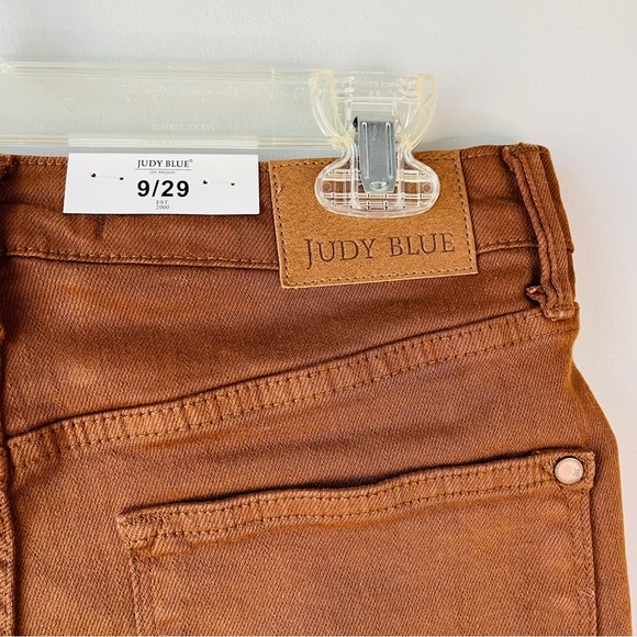 Judy Blue Dyed High Waisted Wide Crop Jeans - Picture 6 of 11